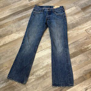 Men's Hollister Button Fly Factory Distressed Jeans - 32x32